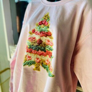 Dani Blush “Braided Christmas Tree” Sweatshirt
